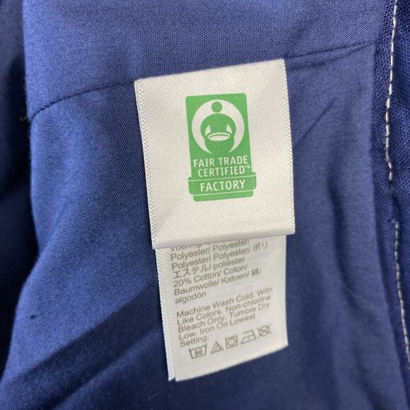 J.Crew Skirt Womens Size 14 Linen Cotton Blue Pockets Knee Length Academia Study - Picture 9 of 11